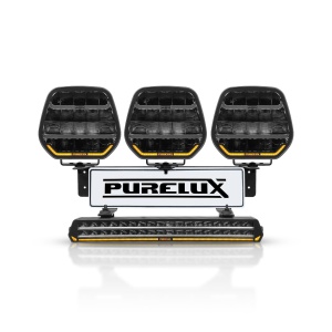 Kit de proiectoare auxiliare PURELUX WRC 10, 846W / 52 000 lm - Set complet, set cu lămpi negre