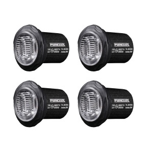Lampă de avertizare PURELUX Strobe Rotund - 12/24V / 8W / 36 mm, 4 buc