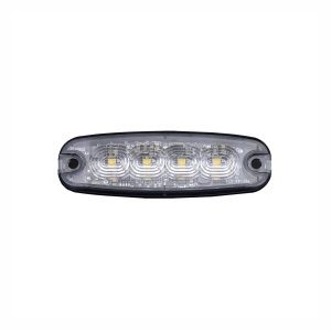 Lampă de avertizare Strands Strobe Light 4 LED - Portocaliu / 12/24V / 5W / 98 mm