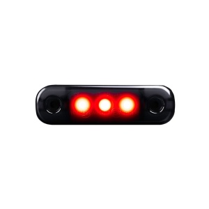Lampă de gabarit Strands Dark Knight Super Dark Slim 3LED - 12/24V / 1W / 84 mm, Roșu - Img 2
