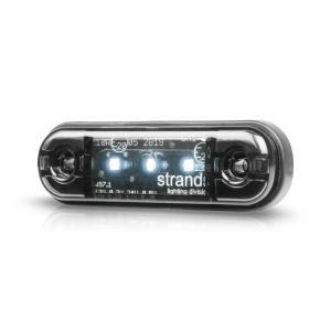 Lampă de poziție Strands Dark Knight Slim lumină de poziție 3LED - 12/24V / 84 mm / Alb