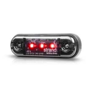 Lampă de poziție Strands Dark Knight Slim lumină de poziție 3LED - 12/24V / 84 mm / Roșu - Img 2