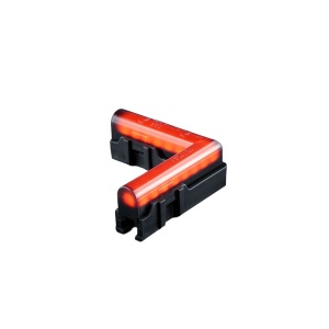 Lampă de poziție Strands Freedom Dark Line Corner - 12/24V / 2W / 63 mm, Roșu