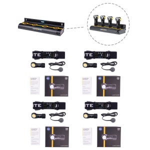 Lampă frontală LUMONITE Pixel V2 - 250 lm / Reîncărcabil, 4 x kit standard + stație de încărcare - Img 2