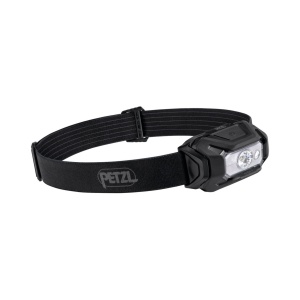 Lampă frontală Petzl Aria 1 RGB - 350 lm / 3 x AAA, Negru