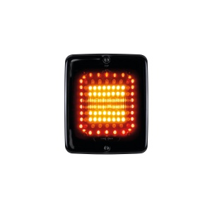 Lampă multifuncțională Strands Dark Knight Square Ize Led - 24V / 0.4-3-6W / 110 mm, lumină spate/lumină de frână/semnalizator