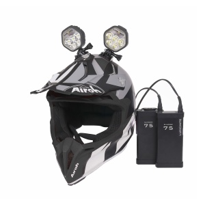 Lampă pentru cască Enduro LUMONITE Navigator2 - 4195 lm / Reîncărcabil, 2 x Lighthead + 2 x Slimcore