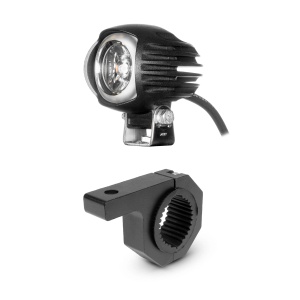 Lampă pentru motocicletă Purelux SMAL15 - 6 cm / 15 W, lampă + colier pentru țeavă (42-51 mm)