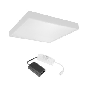 Panou LED AGGE Backlit Panel PRO - 40W / 3000K-6000K / montaj aparent, lampă + sursă de alimentare ON/OFF