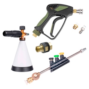 Pistol pentru aparat de spălat cu presiune DR DIRT Pressure Gun G3, SnapLock, pistol + pachet de accesorii (cu Kärcher Easy!Lock Adaptor)