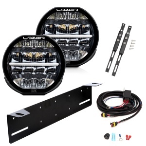 Proiector auxiliar Lazer Sentinel 7" Elite Parklight - Rotund / 18 cm / 116W / Ref. 12.5, 2 buc - Kit complet