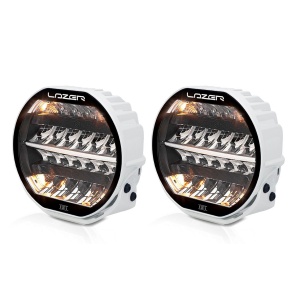 Proiector auxiliar Lazer Sentinel 9" Elite Parklight Alb - Rotund / 23 cm / 145W / Ref. 20, 2 buc.