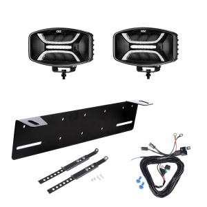 Proiector auxiliar OZZ XO1 P Negru - Rectangular / 25 cm / 95W / Ref. 50, 2 buc - Set complet