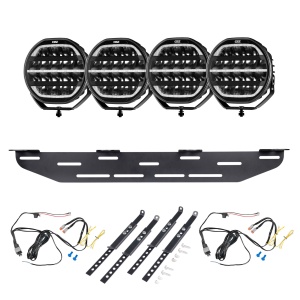 Proiector auxiliar OZZ XR2 P7" Negru - Rotund / 18 cm / 80W / Ref. 50, 4 buc - Set complet