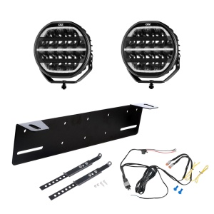 Proiector auxiliar OZZ XR2 P9" Negru - Rotund / 22 cm / 160W / Ref. 50, 2 buc - Set complet