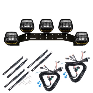 Proiector auxiliar PURELUX Panther 7 - Rotund / 18 cm / 128W / Ref. 20, 5 buc - Set complet (WRC)