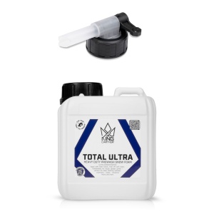 Soluție de prespălare KING CARTHUR Total Ultra - spumantă / pentru îndepărtarea cerii, 1000 ml + capac cu robinet