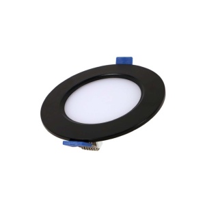 Spot încastrat LED ENERGIE - montaj încastrat / intensitate reglabilă / rotund, 6W / 370 lm / 120 mm / negru