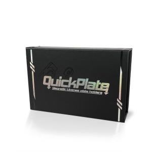 Suport pentru număr de înmatriculare Quickplate kit de fixare a numărului de înmatriculare, 1 set (pentru attaching one plate)