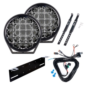 Auxiliary light PURELUX 770 - Round / 18 cm / 130W, 2 pcs - Complete set