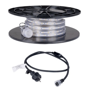 Bandă LED / Proiector de lucru AGGE Lite 230V - 400 lm/m, 5 m, bandă cu cablu de alimentare (4000K) - Img 2