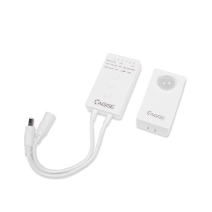 Bandă LED senzor de mișcare fără fir AGGE Wireless Pir Sensor Set, 12/24V, doar senzorul de mișcare