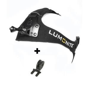 Bandă pentru cap LUMONITE Ergo V2, Head Stand + D-Nut GoPro Suport