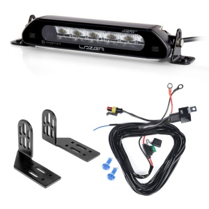 Bară LED Lazer Linear 6 - dreaptă / 23 cm / 21W / Ref. 12.5, 1 buc - Set complet (Side Suport) - Img 2