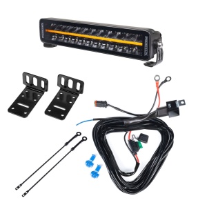Bară LED PURELUX Black Boost S360 - dreaptă / 36 cm / 120W / Ref. 37.5, 1 buc - Set complet (suport inferior) - Img 2