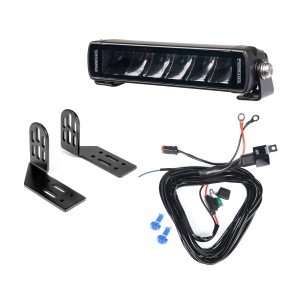 Bară LED PURELUX Black X-Slim S180 - dreaptă / 18 cm / 24W / Ref. 25, 1 buc - Set complet (suport la capete)