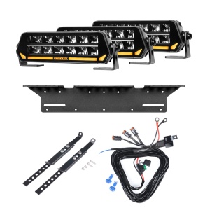 Bară LED PURELUX Panther S200 - dreaptă / 22 cm / 120W / Ref. 20, 3 buc - Set complet