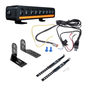 Bară LED Strands Nuuk D-Line 10" - dreaptă / 27 cm / 60W / Ref. 20, 1 buc - Set complet (Side Suport) - Img 2