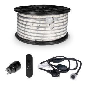 Kit de bandă LED pentru gard AGGE - Set complet, 50 m