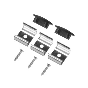 Kit de piese de schimb pentru AGGE Recessed profil din aluminiu, negru