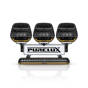 Kit de proiectoare auxiliare PURELUX WRC 10, 846W / 52 000 lm - Set complet, set cu lămpi negre - Img 2