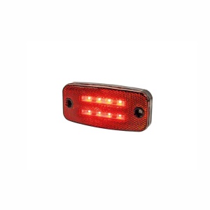 Lampă de poziție / lumină de frână Strands KZ Position/lumină de frână - Roșu / 12/24V / 111 mm