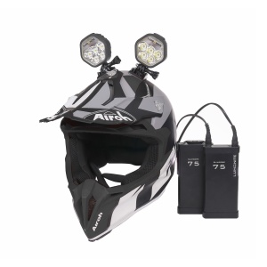 Lampă pentru snowmobil/cască LUMONITE Navigator2 - 4195 lm / Reîncărcabil, 2x Lighthead + 2x Slimcore