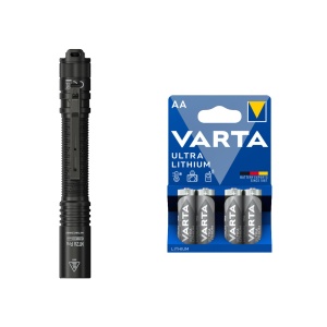 Lanternă NITECORE MT2A Pro - 1000 lm / 143 mm / Reîncărcabil / 2 x AA, Nitecore MT2A Pro + 4 buc Varta Ultra Lithium baterii AA