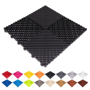 Placă pentru pardoseală DR DIRT Garage Plaza HD – Original (1,92 m²), negru, 1.92 m² (12 tiles)