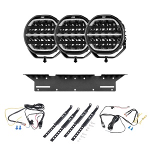 Proiector auxiliar OZZ XR2 P9" Negru - Rotund / 22 cm / 160W / Ref. 25, 3 buc - Set complet