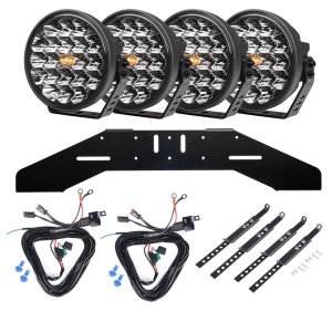 Proiector auxiliar PURELUX 770 DRL - Rotund / 18 cm / 130W / Ref. 25, 4 buc - Set complet (WRC) - Img 2