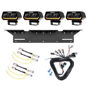 Proiector auxiliar PURELUX Panther Alpha 20 - 10 cm / 20W / Spot, 4 buc - Set complet