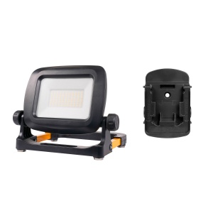 Proiector de lucru AGGE Workmate 2K, pentru acumulatori de scule electrice, 2100 lm, lampă + adaptor pentru acumulatori DeWalt/Milwaukee