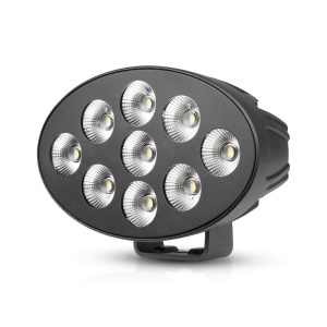 Proiector de lucru PURELUX Black Raven 50 Oval - 15 cm / 50W / fascicul larg