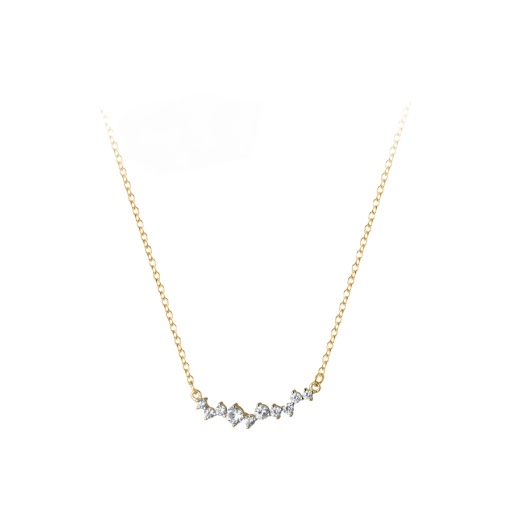 Colier din Argint 925, Minimalist cu Zircon, Sic Moda 6102B