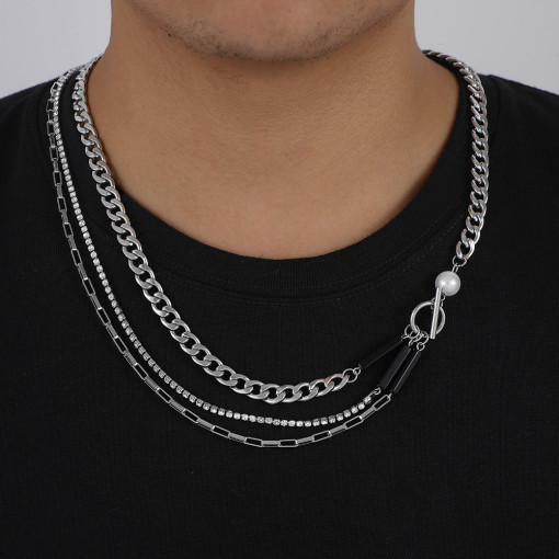 Colier Titan cu perle Sic Moda 5368