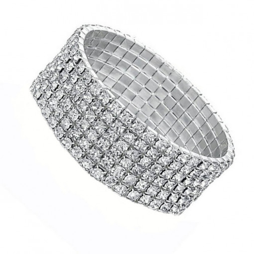 Bracelet 6 rows of SIC MODA 5652 crystals