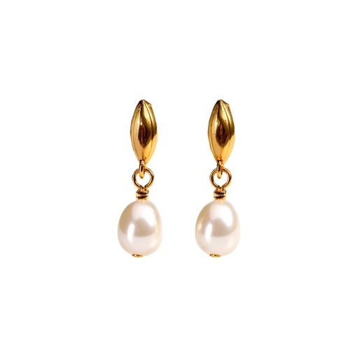 Cercei Eleganti cu Perla din Argint 925, Sic Moda 6098B