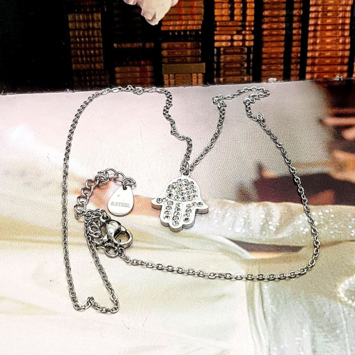 Colier Mana Fatimei din Otel SIC MODA 3394A