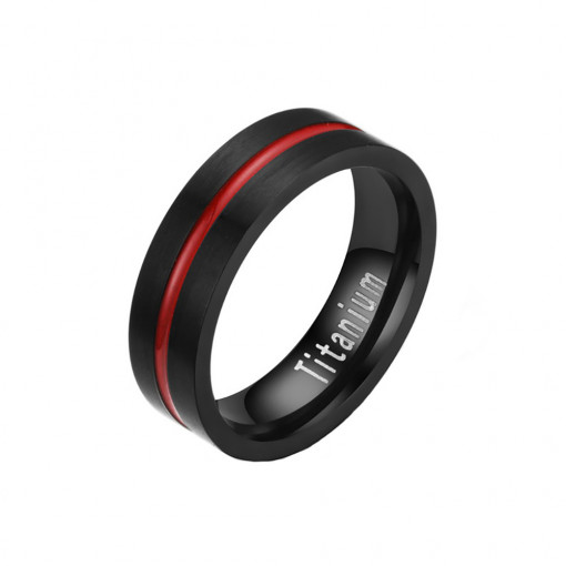 Inel negru INOX SIC MODA 4245